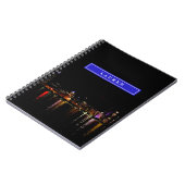 Carnet Ligne Skyline Chicago personnalisée (Côté gauche)