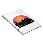 Carnet Ligne Skyline de la vieille ville de Jérusalem - V (Côté Droit)