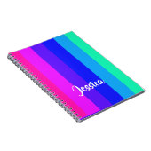 Carnet Lignes arc-en-ciel colorées (Côté Droit)