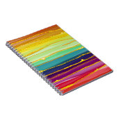 Carnet Lignes arc-en-ciel : composition de luxe abstraite (Côté Droit)