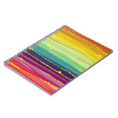 Carnet Lignes arc-en-ciel : composition de luxe abstraite (Côté gauche)