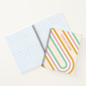 Carnet Lignes Arc Rétro Pastel Rose Minimal (Intérieur)