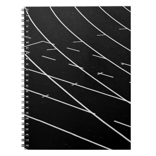 Carnet Lignes blanches sur le terrain de piste (Devant)