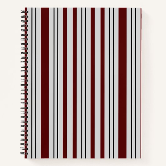 Carnet Lignes Brown et grises (Devant)