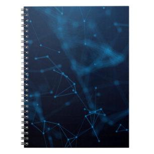 Carnet Lignes d'atome de points connectent polygone