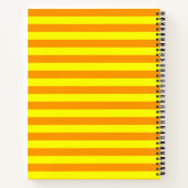 Carnet Lignes de bandes orange jaune (Dos)