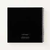 Carnet Lignes de contour Abstrait graphique - ID multicol (Dos)