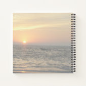Carnet Lignes de coucher de soleil et douces réflexions (Dos)