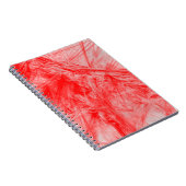 Carnet Lignes de coupe rouge arrière - plan texture (Côté Droit)