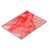 Carnet Lignes de coupe rouge arrière - plan texture (Côté gauche)