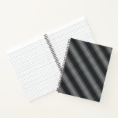Carnet Lignes de gris noir et blanc ultra minces (Intérieur)