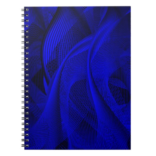 Carnet Lignes de vague abstraites (Devant)
