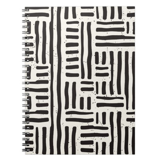 Carnet Lignes dessinées à la main, texture grossière et t (Devant)