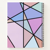 Carnet Lignes et formes géométriques multicolores (Dos)