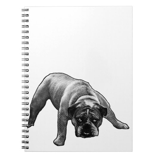 Carnet Lignes, Listes, Bulldog (Devant)