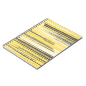 Carnet Lignes peintes à la main - jaune (Côté gauche)