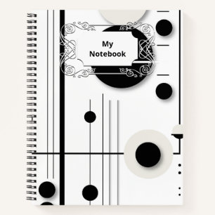 Carnet Lignes Symphoniques minimalistes géométriques du c
