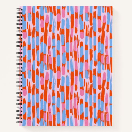 Carnet Lignes verticales douces aquarelle (Devant)