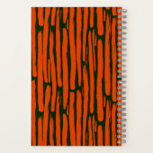 Carnet Lignes verticales orange à l'aquarelle (Verso)