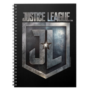 Carnet Ligue de Justice Bouclier JL métallique