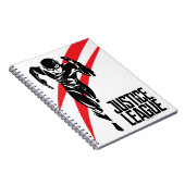 Carnet Ligue de Justice | Flash Running Noir Pop Art (Côté Droit)