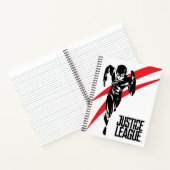Carnet Ligue de Justice | Flash Running Noir Pop Art (Intérieur)