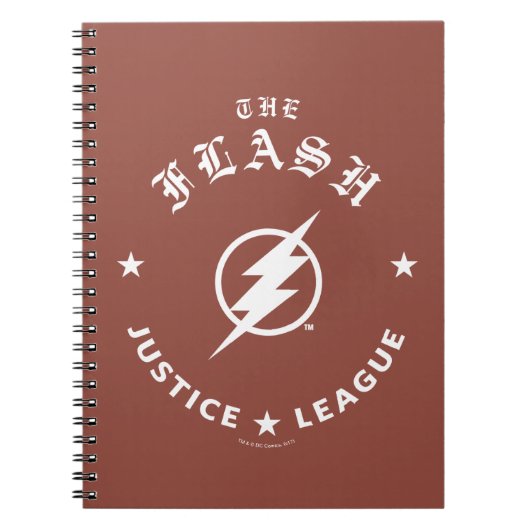 Carnet Ligue de Justice | L'Emblème Flash Retro Lightning (Devant)