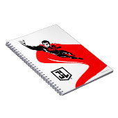 Carnet Ligue de Justice | Superman Flying Noir Pop Art (Côté Droit)