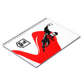 Carnet Ligue de Justice | Superman Flying Noir Pop Art (Côté gauche)