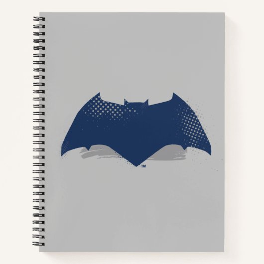 Carnet Ligue de Justice | Symbole Batman de brosse et dem (Devant)