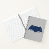 Carnet Ligue de Justice | Symbole Batman de brosse et dem (Intérieur)