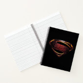 Carnet Ligue de Justice | Symbole de superman métallique (Intérieur)