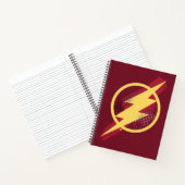 Carnet Ligue de Justice | Symbole Flash brosse et demi-to (Intérieur)