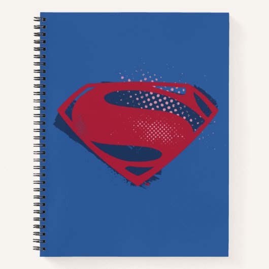 Carnet Ligue de Justice | Symbole Superman brosse et demi (Devant)