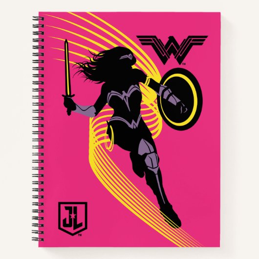 Carnet Ligue de Justice | Wonder Woman Icon Silhouette (Devant)