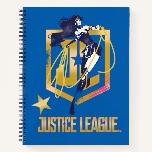 Carnet Ligue de Justice | Wonder Woman JL Logo Pop Art (Devant)