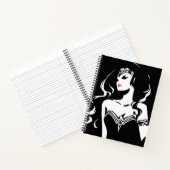 Carnet Ligue de Justice | Wonder Woman Noir Pop Art (Intérieur)