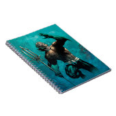 Carnet Ligue Justice #10 Aquaman Noyé Variant de Terre (Côté Droit)