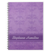 Carnet Lilac Damask (Devant)