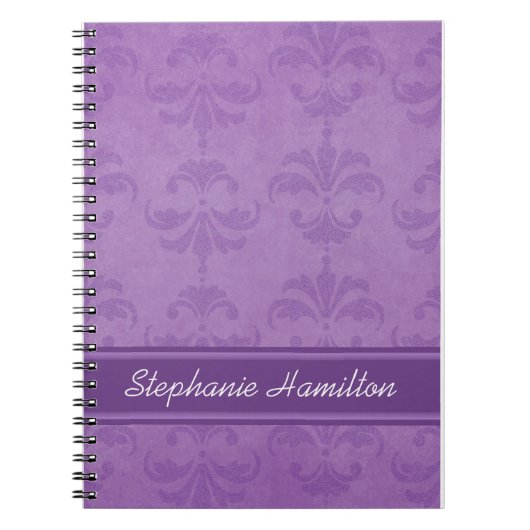 Carnet Lilac Damask (Devant)
