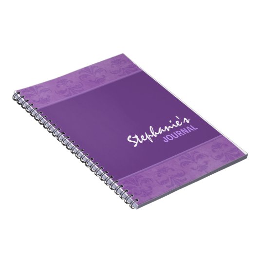 Carnet Lilac Damask (Côté Droit)