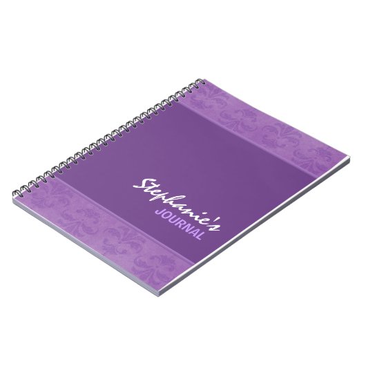 Carnet Lilac Damask (Côté gauche)