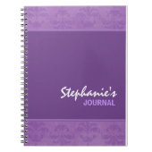 Carnet Lilac Damask (Devant)