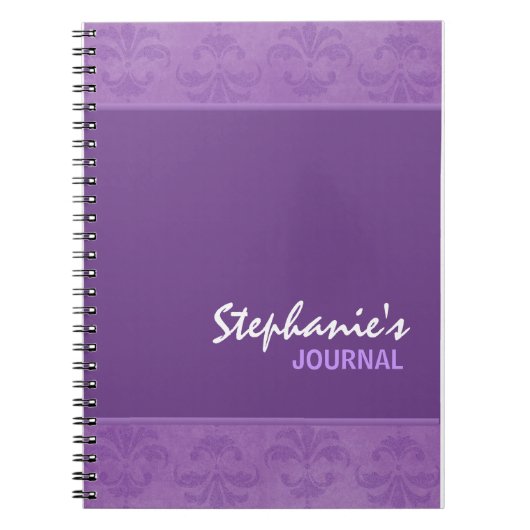 Carnet Lilac Damask (Devant)