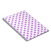 Carnet Lilac et pois blancs (Côté Droit)