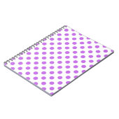 Carnet Lilac et pois blancs (Côté gauche)