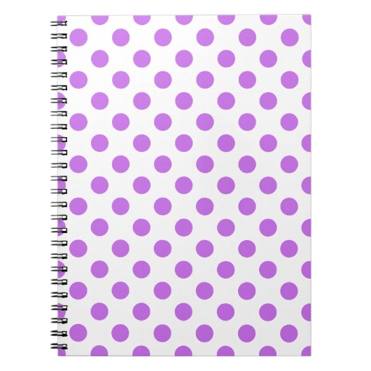 Carnet Lilac et pois blancs (Devant)