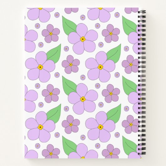 Carnet Lilac Flowers (Dos)