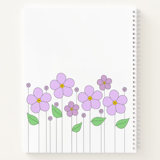 Carnet Lilac Flowers (Dos)