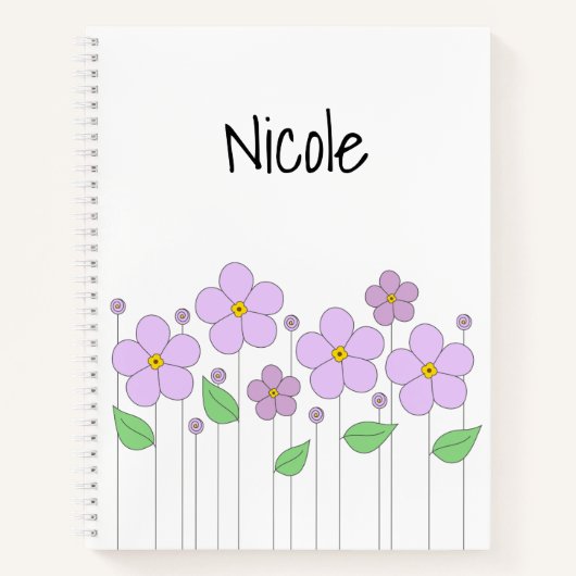 Carnet Lilac Flowers (Devant)